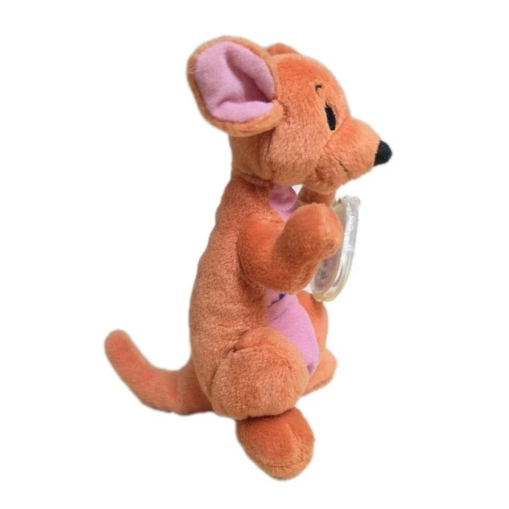 Walt Disney Mattel Winnie The Pooh Kanga+Roo Star Bean Beanbag Plush 7in NWT